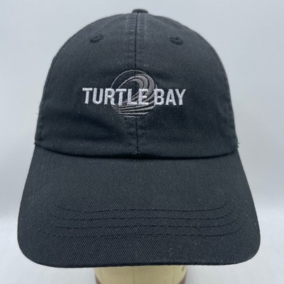 Turtle Bay Hat Ahead Adult Strapback Black Golf Cap North Shore HI Palmer Fazio