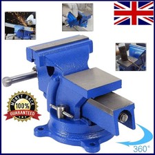 4" Engineer Vice with 360° Swivel Base Workshop Clamp Jaw Work Bench Table New