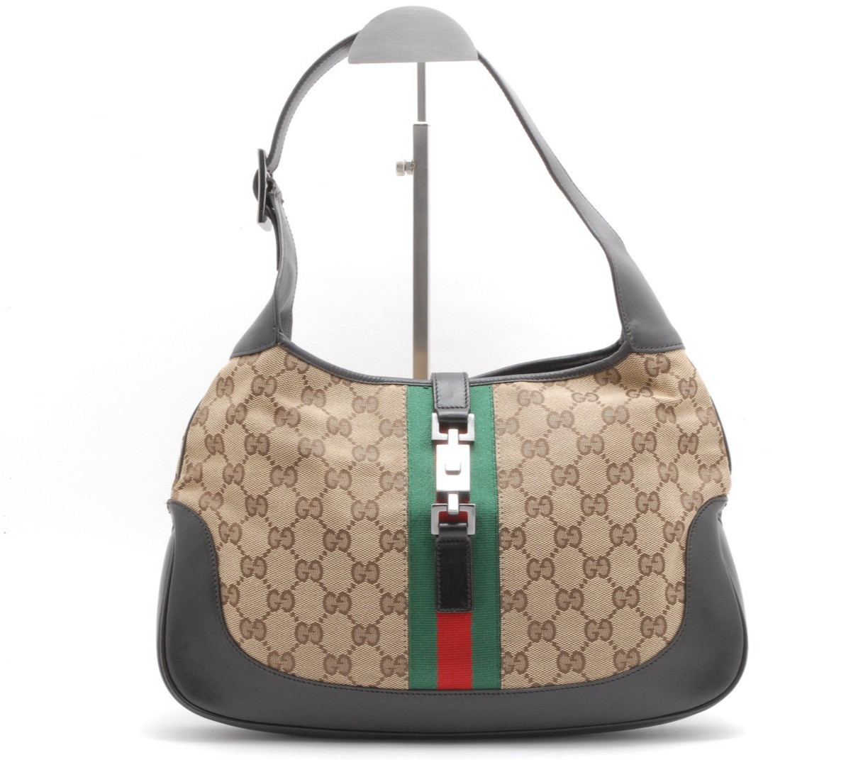 Borsa a tracolla Gucci Jackie GG linea Sherry pelle marrone autentica #1258