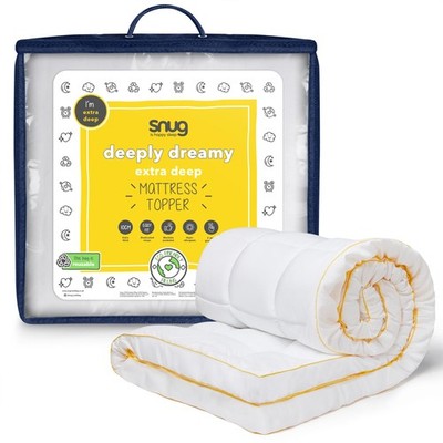 Kuschelige tief verträumte Matratzenauflage Doppelbett - 10 cm 4 Zoll Doppelbett, weiß