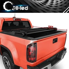 5ft Soft Tonneau Cover 3-Fold for 2015- 2026 Chevy Colorado GMC Canyon Truck Bed