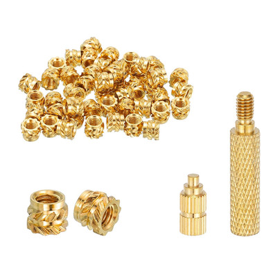 100 Pcs Threaded Inserts with Soldering Iron Tip Press Tool, M3 x 4mm H x 5mm...