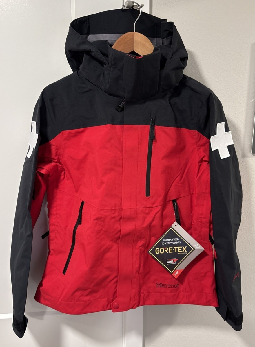 MARMOT Ski Patrol Womens S Gore-Tex Pro Red/Black Jacket/Parka