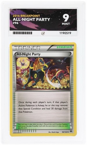 All-Night Party graded ACE 9 for sale on eBay