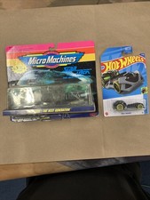 MicroMachines StarTrek Klingon Romulan Borg Statki i Hot Wheels Kruszarka czaszek