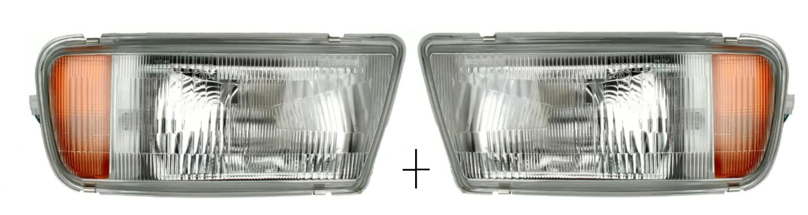 Optiques avant Suzuki Vitara 1994 phares Depo haute clarté H4 argenté