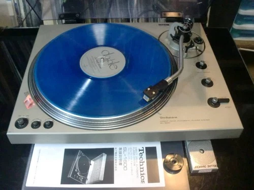 Technics SL-1600 Blue Turntable Fully Working High Quality Analog Vinyl