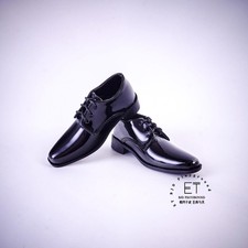 1/4 1/3 Bright Black Leather Shoes Mirror Classical Suit Shoes For Uncle BJD