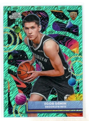 2025-26 Topps Chrome Cosmic Egor Demin Aqua Refractor #114/199 (DG)