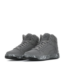Puma Youth Rebound Layup, Style 403182-01, Size 5.5, Marble Nubuck/Castlerock