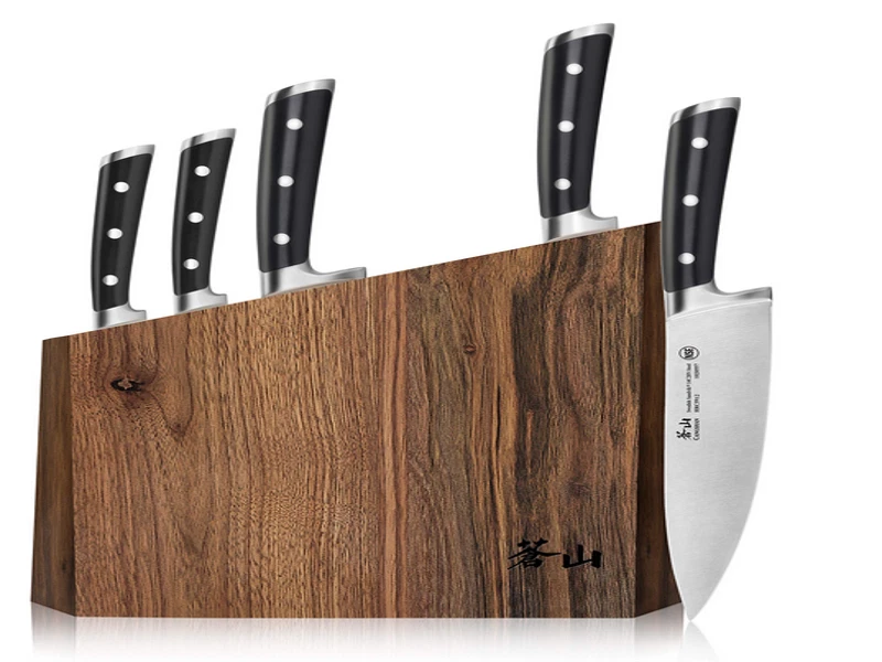Cangshan TS Series 1024876 Swedish 14C28N Steel Forged 6-Piece Knife Block Set!