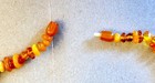 New Vintage Natural Amber Mixed Color Chip Beaded Necklace 20 inches — photo 2