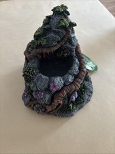 Exotic Reptile Cafe Food/Water Bowl for Small Pet Hand Painted Rainforest Corner