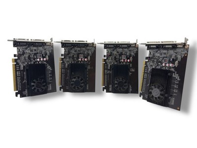 Lot of 4 EVGA GeForce GT 610 1GB GDDR3 Dual DVI mini-HDMI Graphics Card
