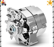 100AMP New Alternator Fit for Chevy for Buick,Chrome 1 Wire Self Exciting Street
