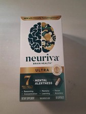 Neuriva Ultra Brain Health Mental Alertness Memory Focus 60 Capsules - EXP 2026