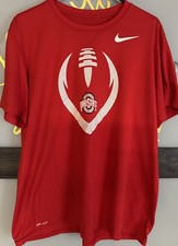 Ohio State University Football Size Large Red  Dri-Fit. The Nike T-shirt!!!!