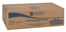 Hoffmaster 180300 Beverage Napkins, Two-ply 9 1/2" X 9 1/2", White, Embossed Lot