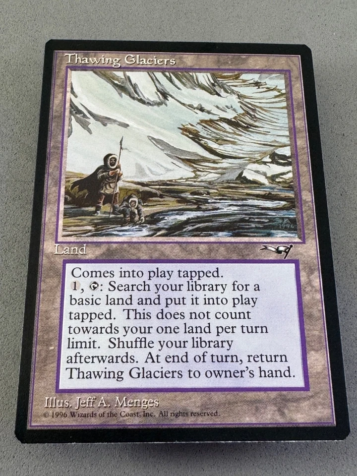 Thawing Glaciers Alliances MTG —Never Played Near Mint—Vintage RESERVE LIST - Image 3 of 4
