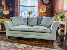 Wyvern Scatter Back Cushion 3 Seater Sofa - Excellent Condition - Duckegg Colour