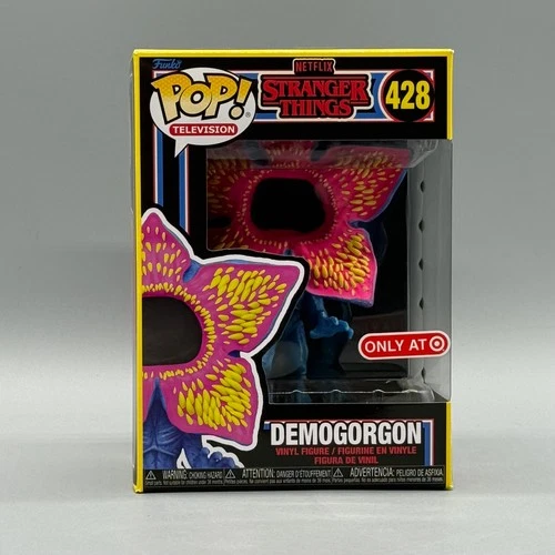 Funko Pop! #428 Demogorgon Stranger Things Blacklight Exclusive New w/ Protector