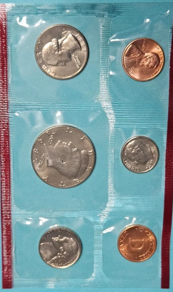 1987 Uncirculated Coin Set The United States Mint -"D & P Mint Marks" OGP - Image 2 of 4