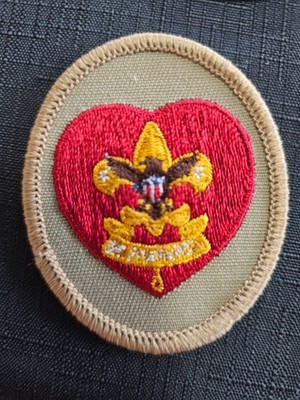 BSA Life Rank Patch -- 1989 - Present - Plastic Gauze Back