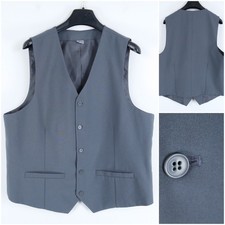 Mens Waistcoat XL Size US 46 Grey Formal Dress Vest