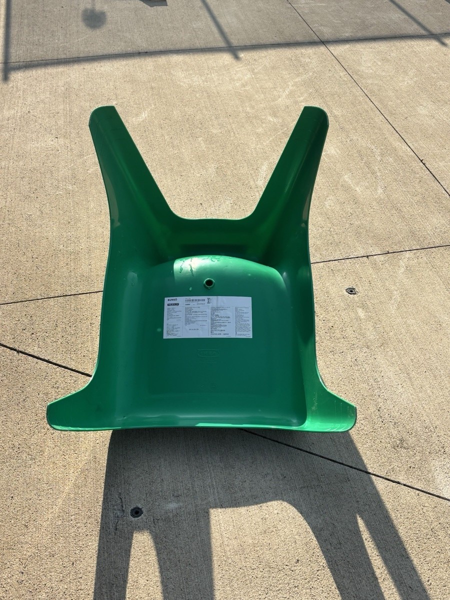 Two IKEA BUNSÖ children's chairs Red and Green RARE discontinued