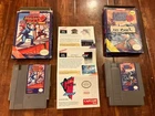 Vintage NES Mega Man 2 and Mega Man 3 with box