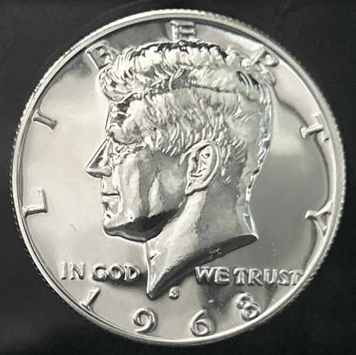 1968-S Kennedy Half Dollar Direct From Proof Set- 40% Silver!