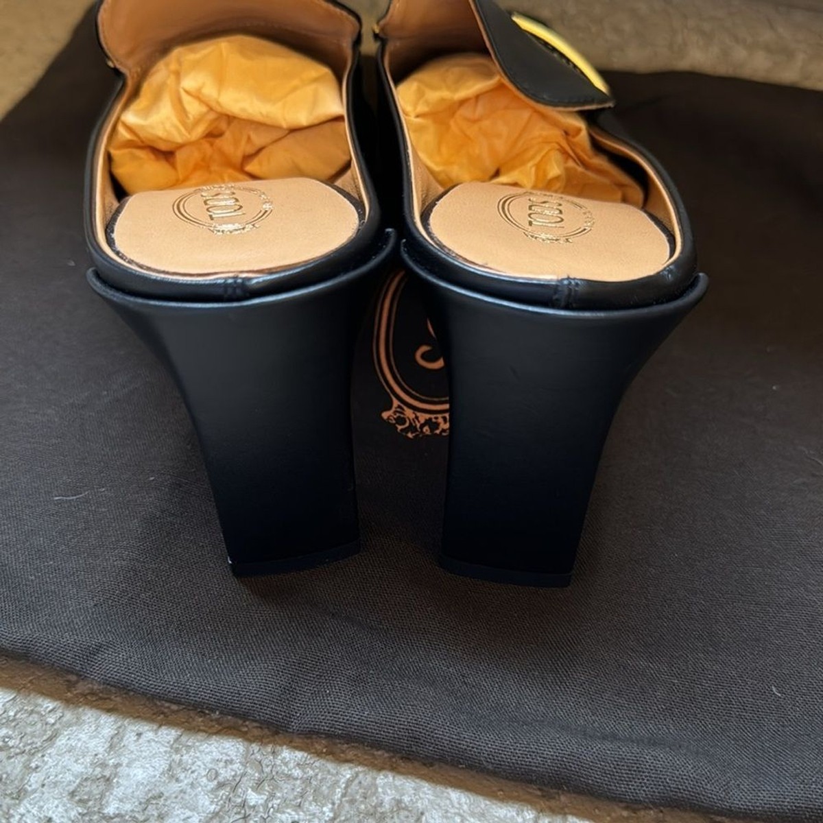 Tod's Square Toe Loafer Mule | eBay