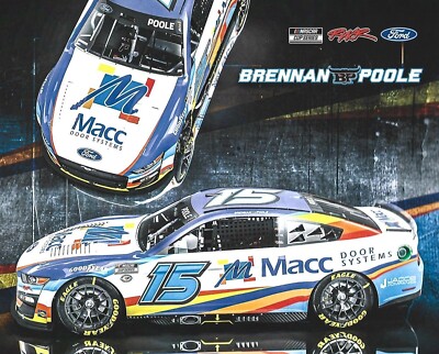 2023 BRENNAN POOLE  MACC DOOR SYSTEMS 2ND VERSION'' #15 NASCAR CUP POSTCARD