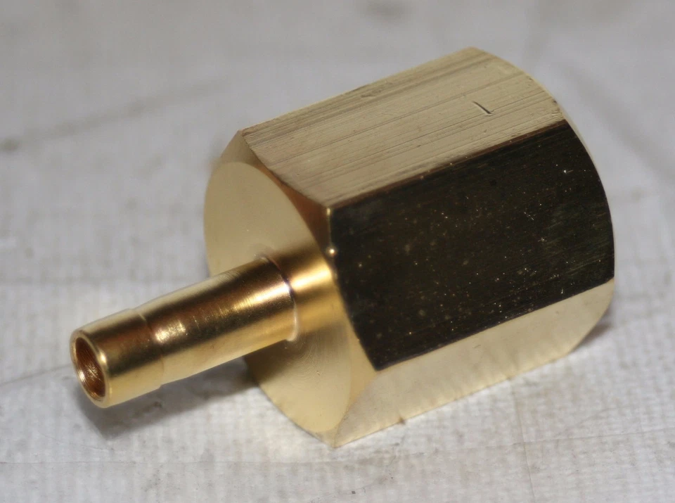 1/4" Tube x 3/8" FNPT Brass Female Tube Adapter Ham-Let  739LFB1/4X3/8 - Image 2 of 4