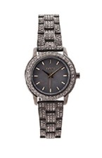 DKNY GUNMETAL GRAY,TONES/STEEL BAND,PAVE,GLITZ,MOTHER OF PEARL DIAL,WATCH-NY8684