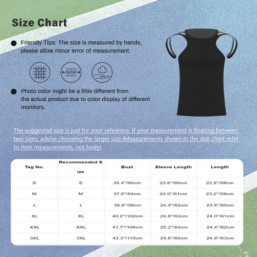 Camiseta recortada para hombres Casual Hollow Out Solid Color Round Neck Slim Fit Tops - Imagen 13 de 41