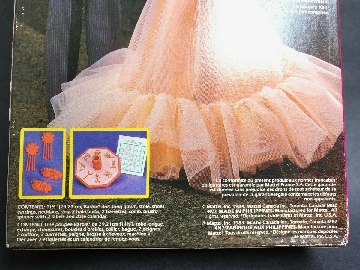 Barbie Peaches ’N Cream 1984 Par Mattel, édition Collectionneur, Fabriquée Aux Philippines, NRFB