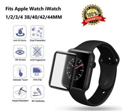 3D Tempered Glass Screen Protector For iWatch Apple Watch 1/2/3/4  38/42/40/44mm