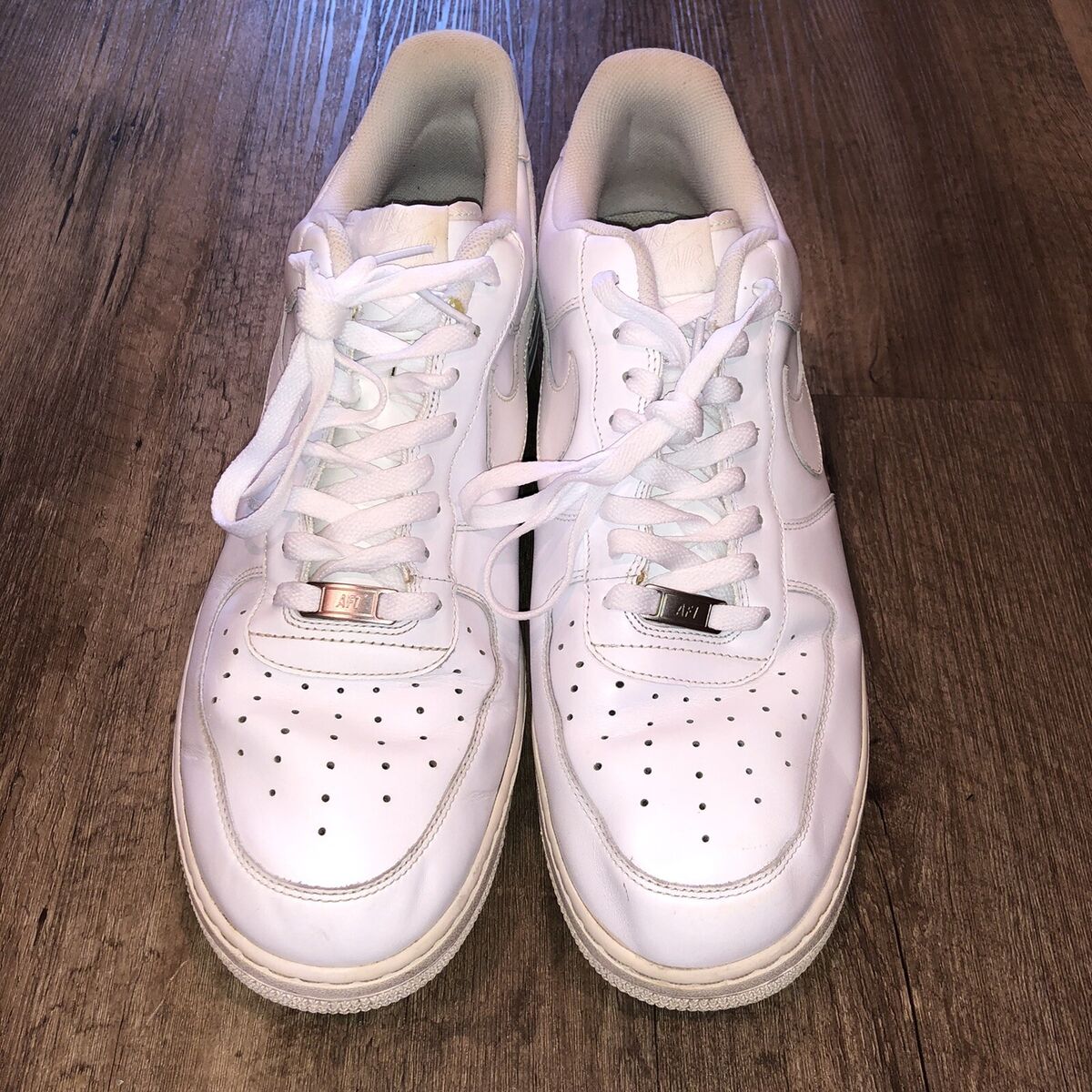 Nike Air Force One 1 AF-1 Men's Size 14 Triple White Low Top Nike Air Force One 1 AF-1 Men's Size 14 Triple White Low Top