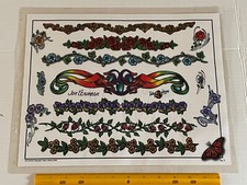 Vintage Art Tattoo Flash Sheet Jen Carmean /T554