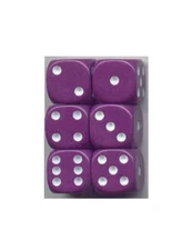 NEW Dice Set of 6 D6 (16mm) - Opaque Purple