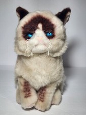 Gund Grumpy Cat Plush Stuffed Animal Meme 10" Chubby Mad Blue Eyes