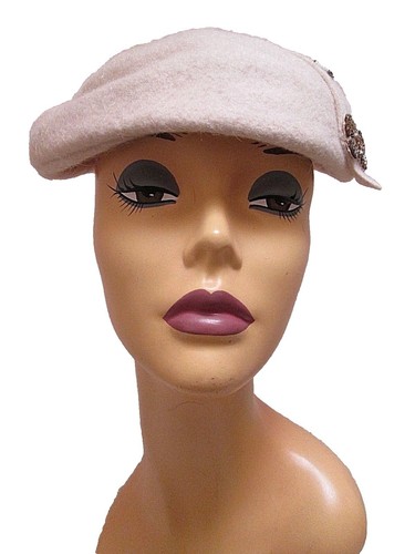 1940s statement hat, oversized beret, vintage millinery, marion valle\', pleated 1940s statement hat, oversized beret, vintage millinery  main image 3