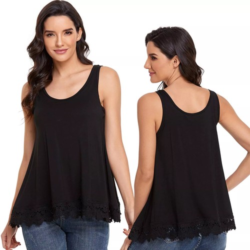 Women Fit Camisole with Built in Bra Adjustable SpaghettiStrap Camis Tank Top US - Picture 23 of 49
