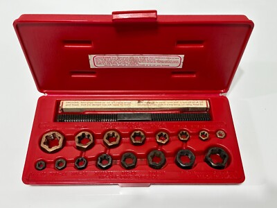 Matco Tools USA TR-1278 18pc Rethreading Die & File Set Kit in Original Red Case