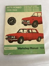 Alfa Romeo Giulietta 1959-1969 Workshop Service Repair Manual 1300 Sprint Super