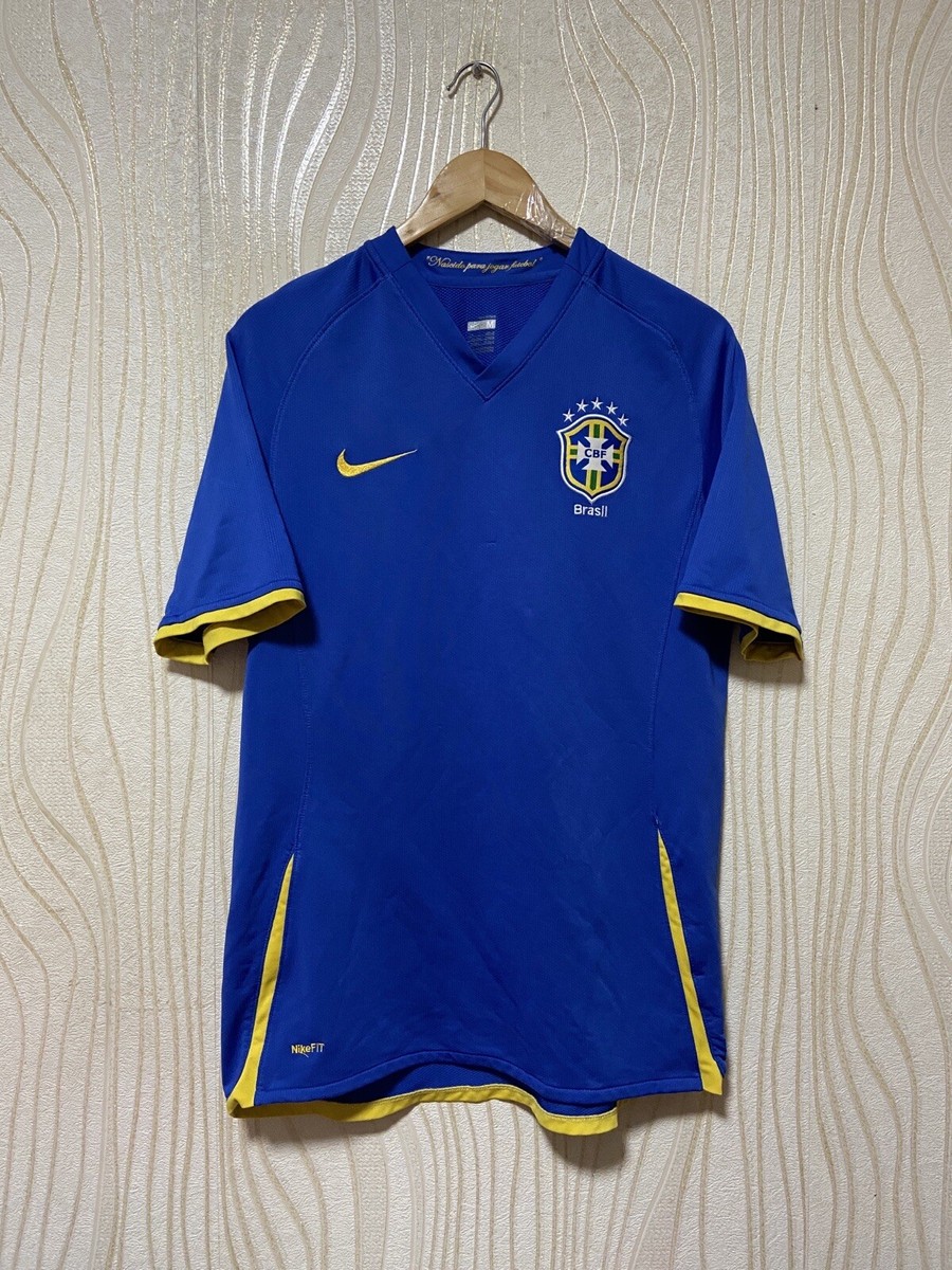 BRASIL 2008 2010 AWAY FOOTBALL SHIRT SOCCER JERSEY NIKE