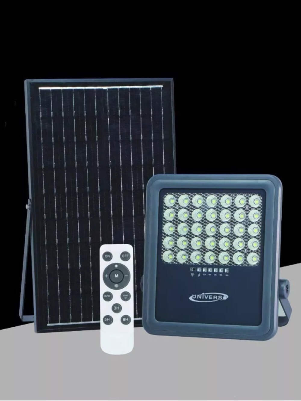 Faretto Solare 150W LED IP65 4000K - Alta Efficienza con Telecomando