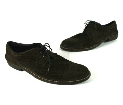 Johnston & Murphy Men's Brown Suede Oxford Wingtips Size 13 M 20-0966
