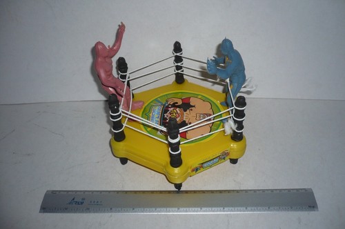 Mexican Lucha libre Toy - Wrestler Package Of 2 Figures And Ring Made In Mexico - Picture 10 of 11